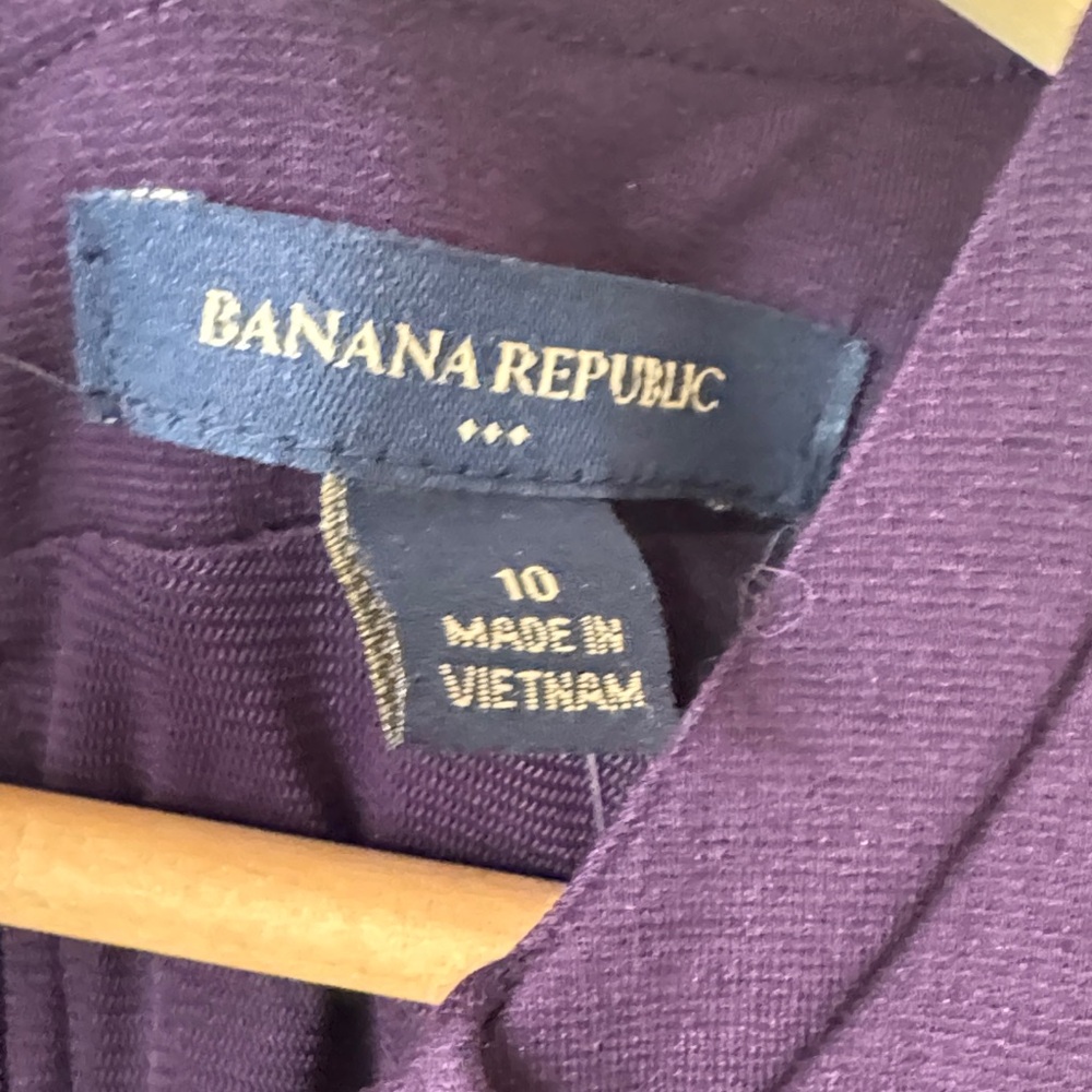 NWT Banana Republic Dark Purple Mini Dress - Picture 2 of 4